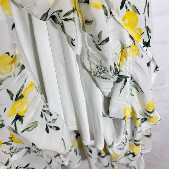 Torrid Women Lemon Dress Size 5  Floral Print Sleeveless T‎ Smocked Midi Dress - Picture 12 of 13